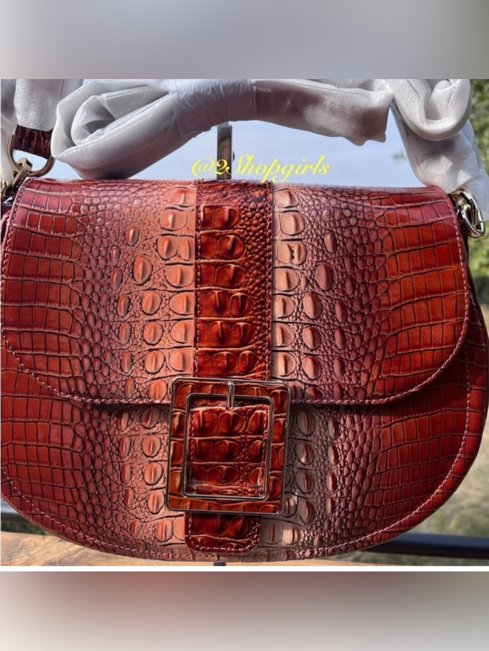 NWT Brahmin CYNTHIA in WHISKEY Ombre Mini Melbourne Shoulder/Crossbody Bag